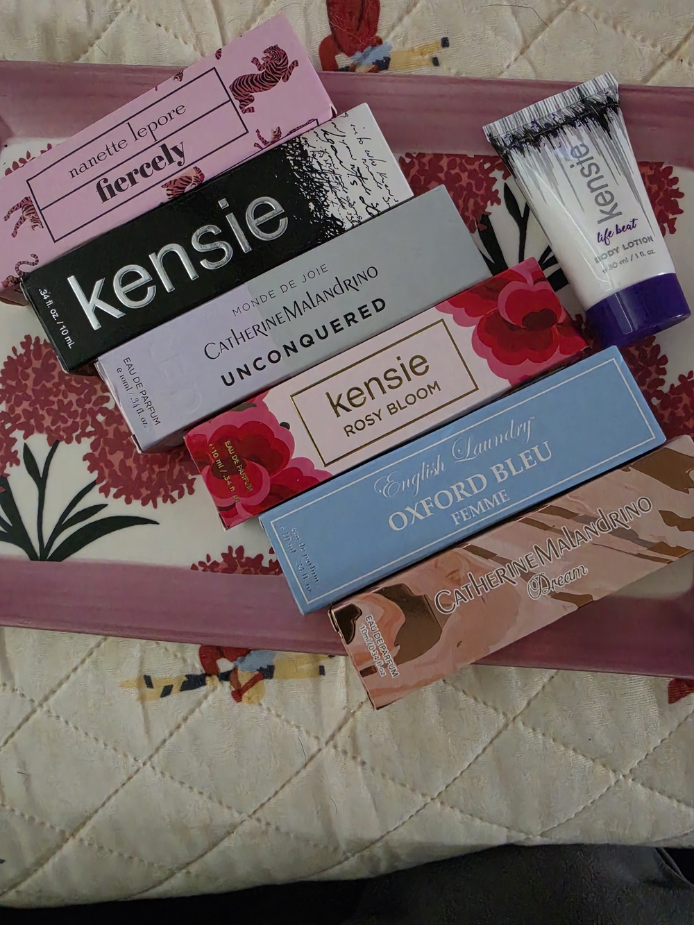 6 Perfume Bottles & 1 Body Lotion